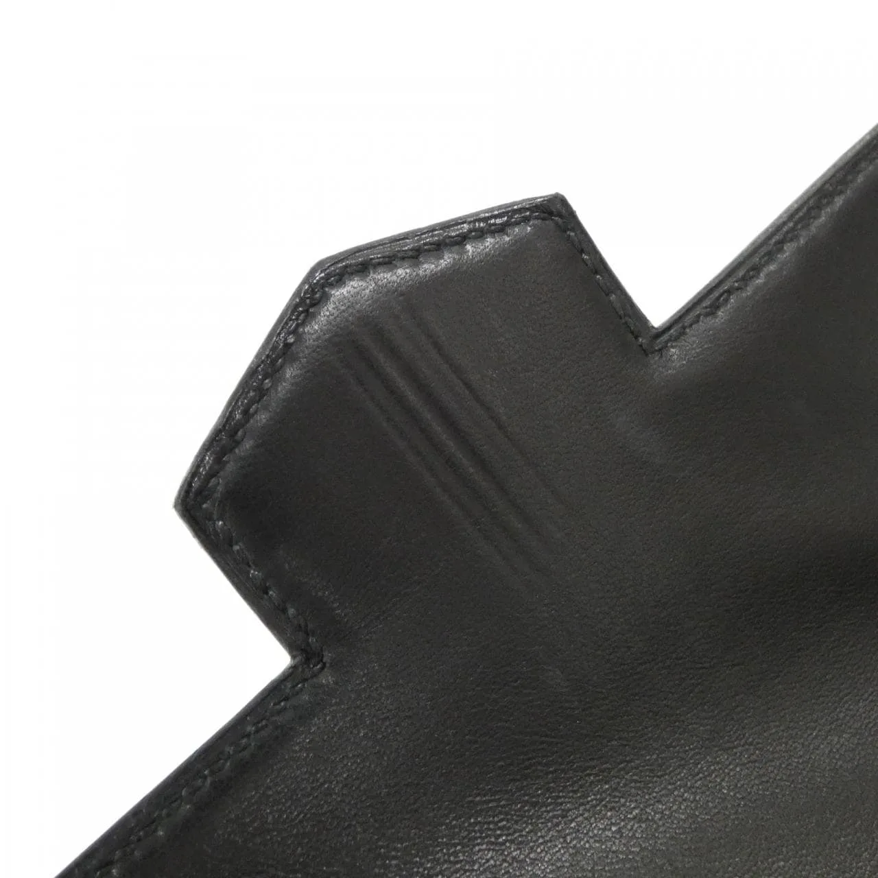 HERMES 手提包 Box Calf 黑色 Box 皮 中古品A - 縮圖 9