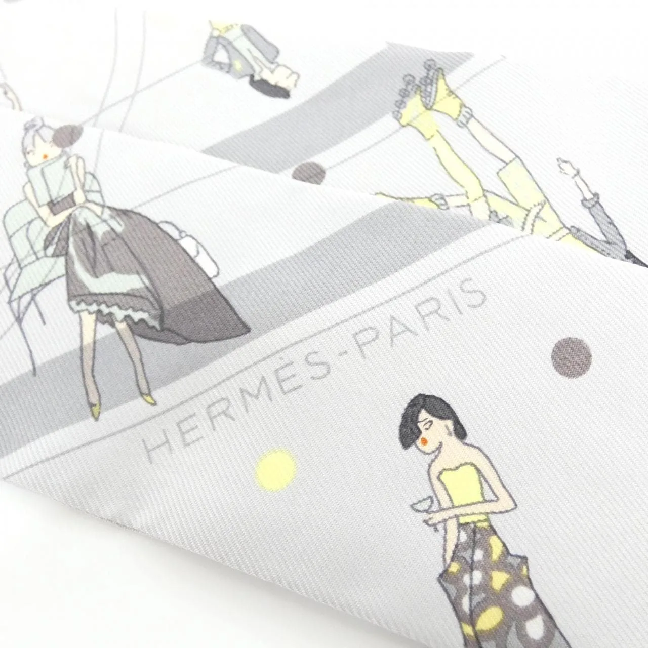 HERMES 063416S Scarf Black Rank A - Thumbnail 3