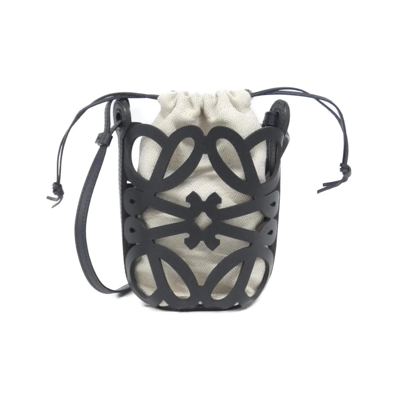 LOEWE C922Y62X02 Shoulder Lambskin Black