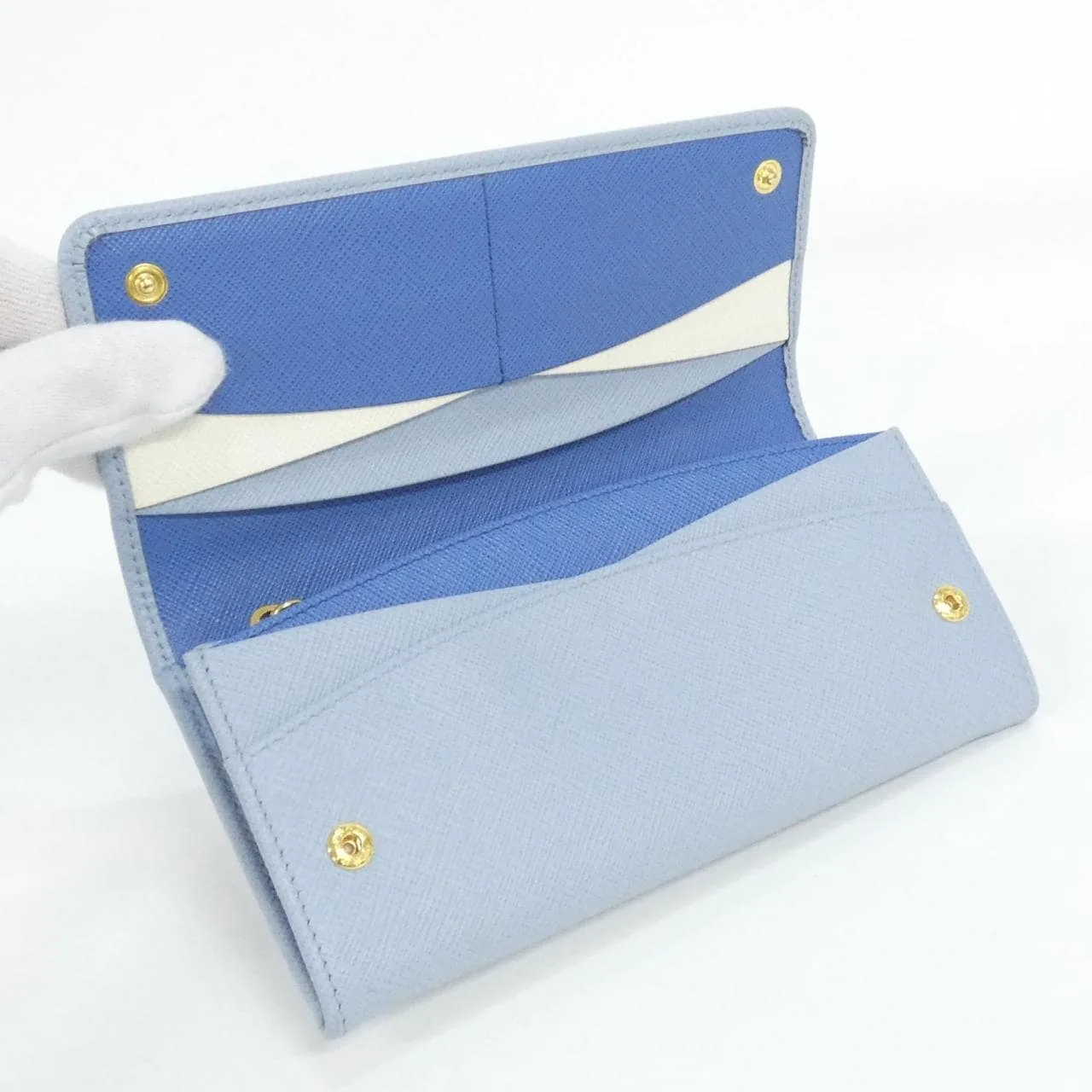PRADA 1MH132 Wallet 黑色 中古品A - 縮圖 5