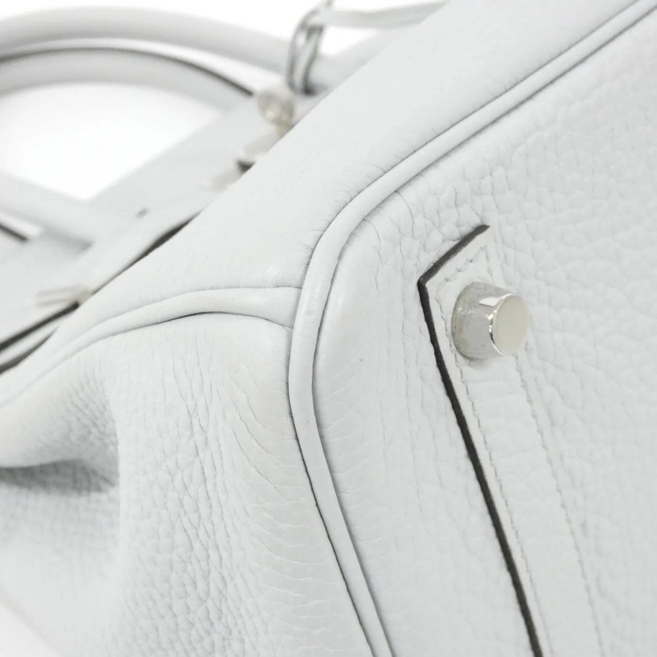 HERMES 030335CK Handbag Clemence Blue Clemence Leather - Thumbnail 3