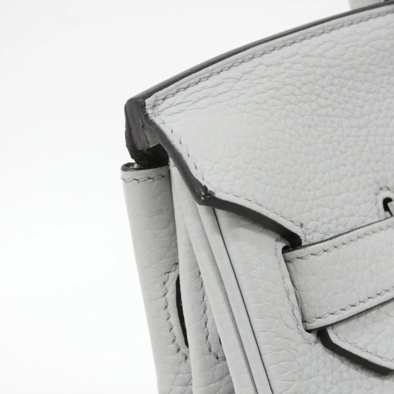 HERMES 030335CK Handbag Clemence Blue Clemence Leather - Thumbnail 5