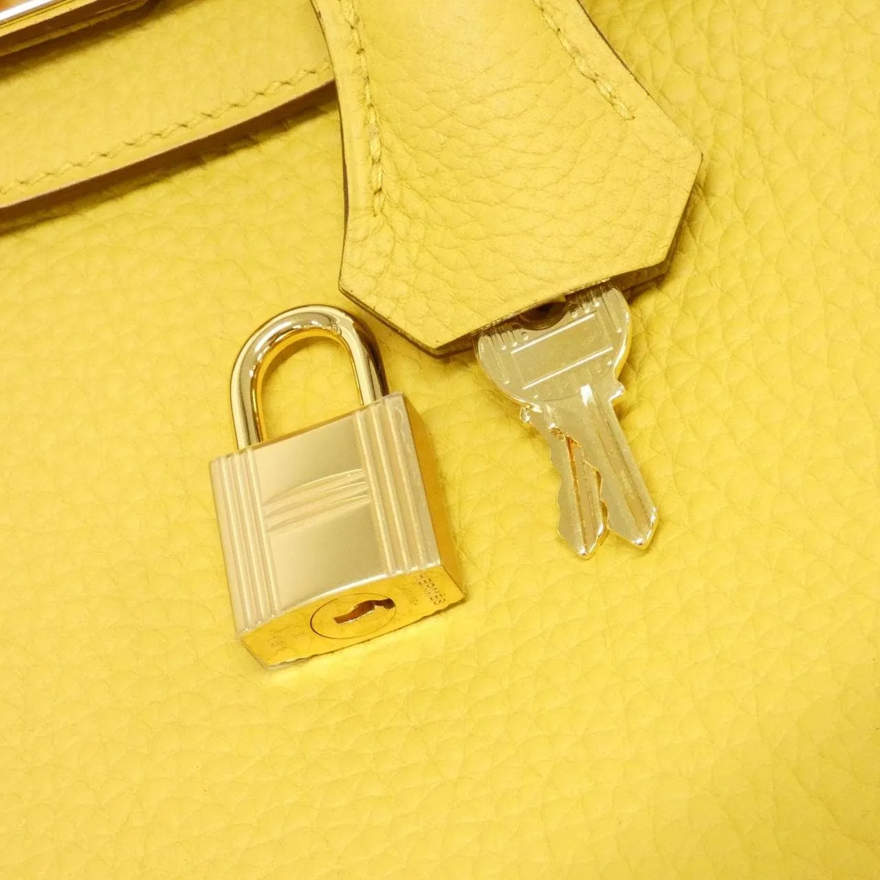 HERMES Birkin 025789CC Handbag Clemence Black Clemence Leather Rank A - Thumbnail 4