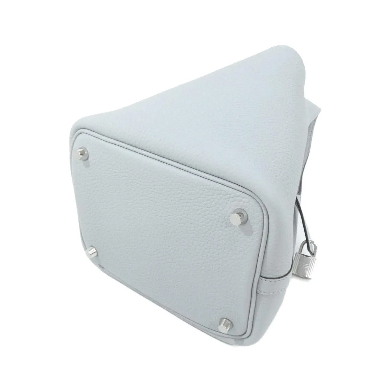 HERMES Picotin 056289CK Handbag Clemence Blue Clemence Leather Unused - Thumbnail 2