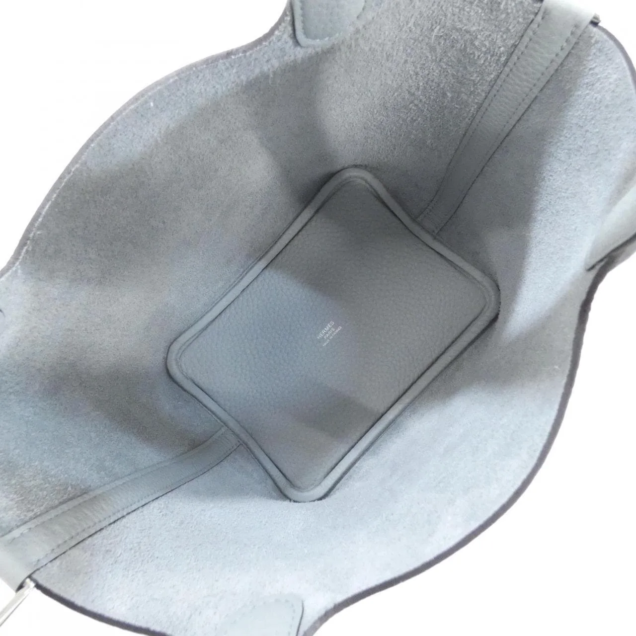 HERMES Picotin 056289CK Handbag Clemence Blue Clemence Leather Unused - Thumbnail 5