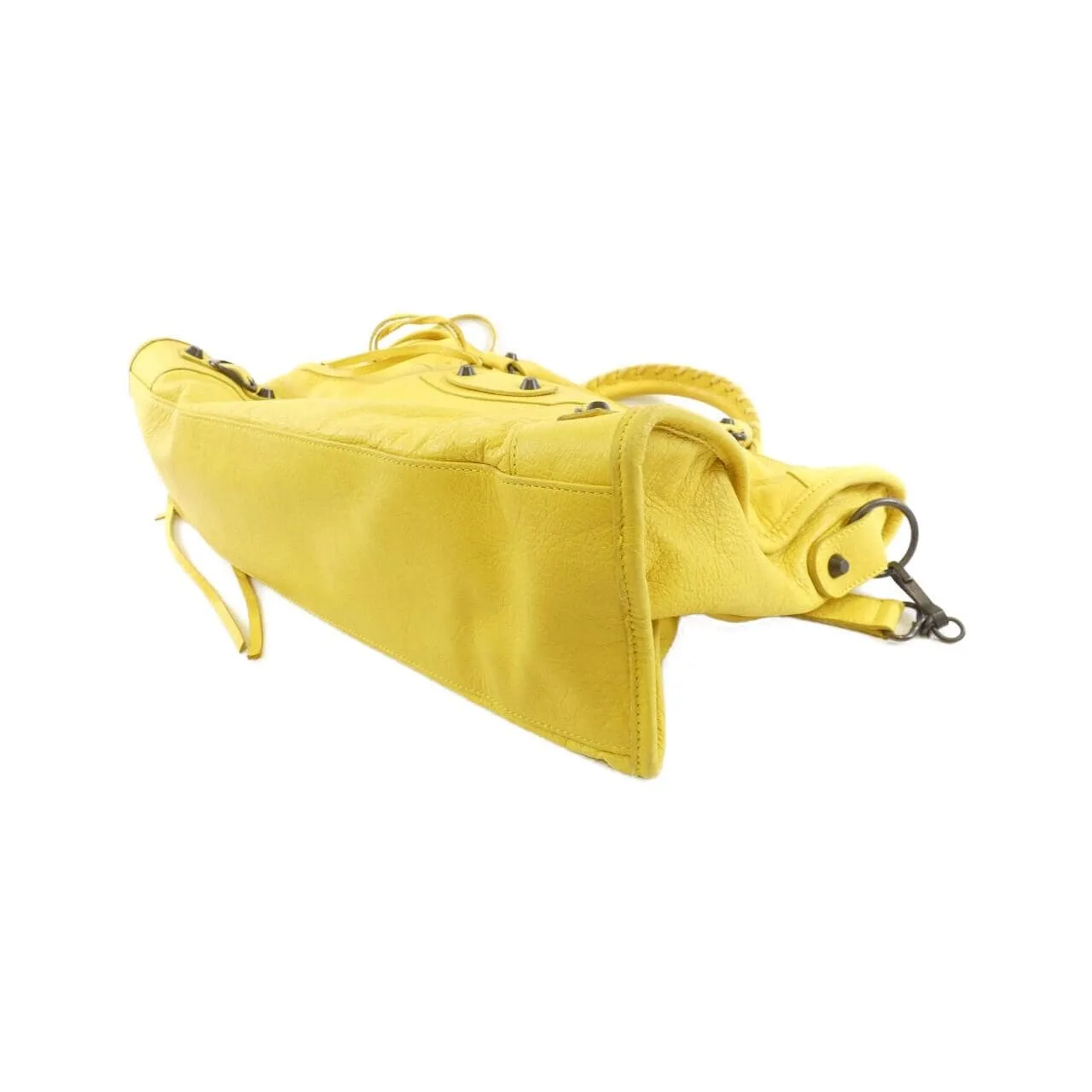 BALENCIAGA Le City 115748 D94JT Handbag Lambskin 黑色 羊皮 中古品A - 縮圖 3