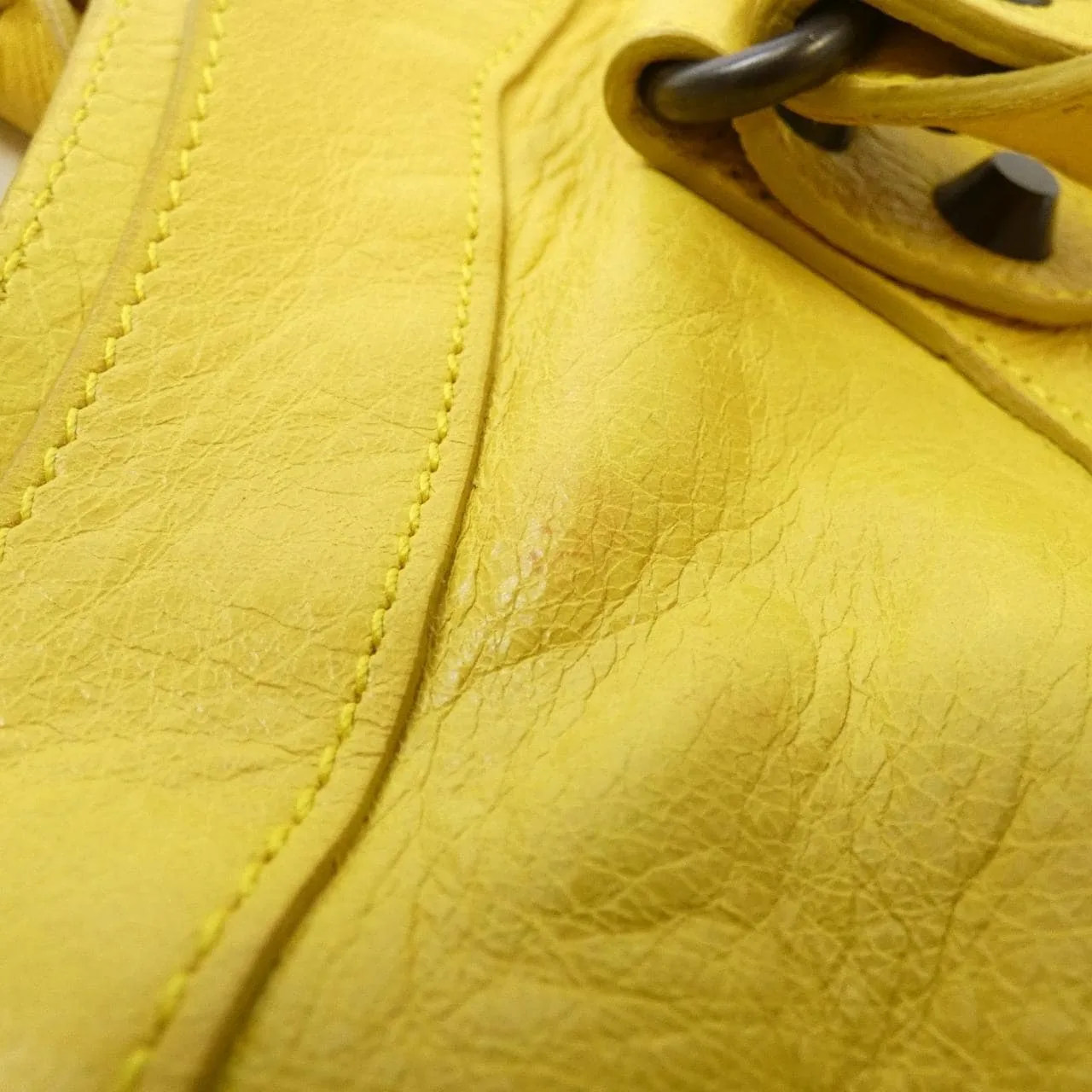 BALENCIAGA Le City 115748 D94JT Handbag Lambskin 黑色 羊皮 中古品A - 縮圖 5