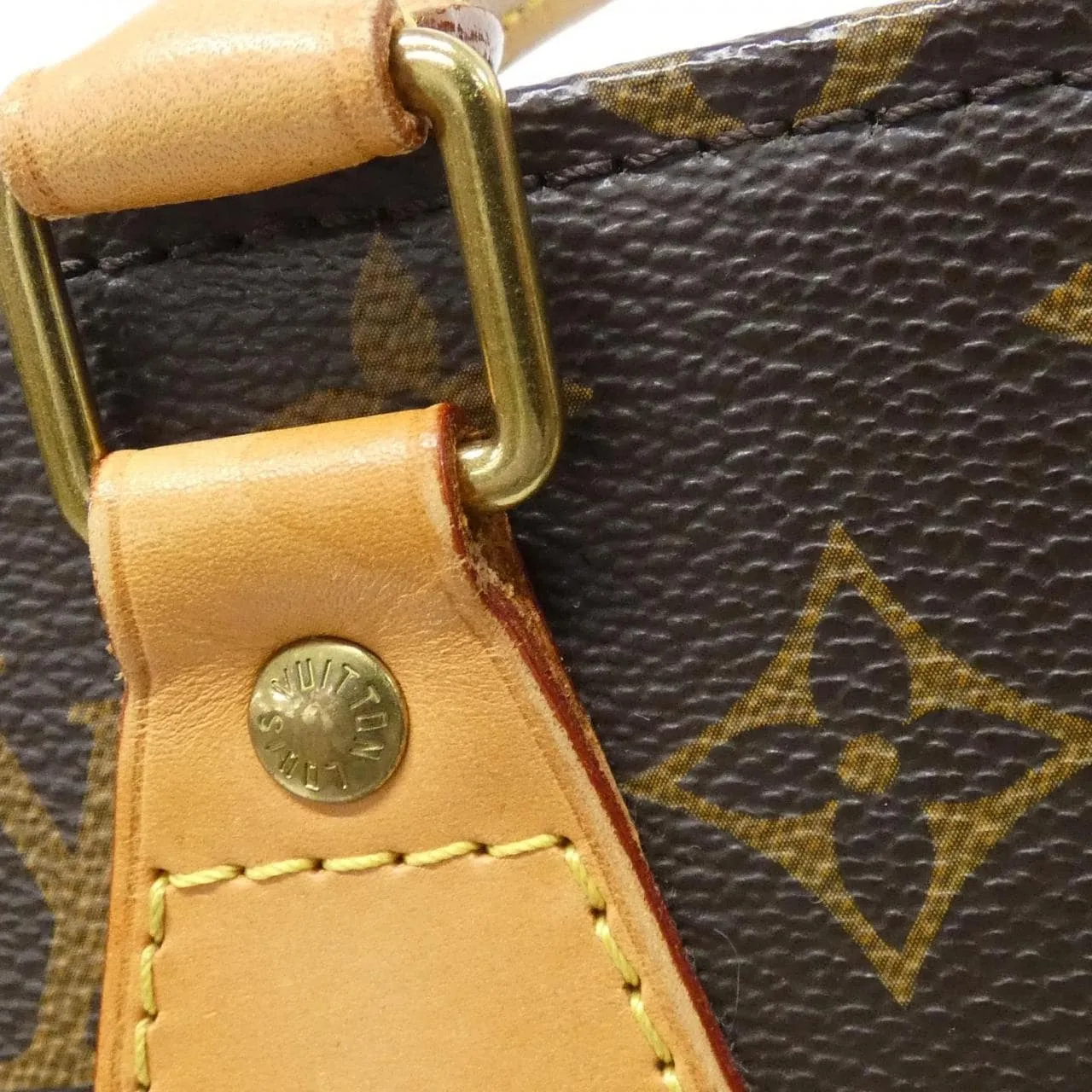 LOUIS VUITTON M51140 Handbag Monogram 黑色 Monogram 中古品A - 縮圖 4