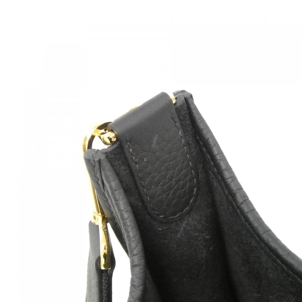 HERMES Evelyne 056277CC Shoulder Clemence Black Clemence Leather Rank A - Thumbnail 6