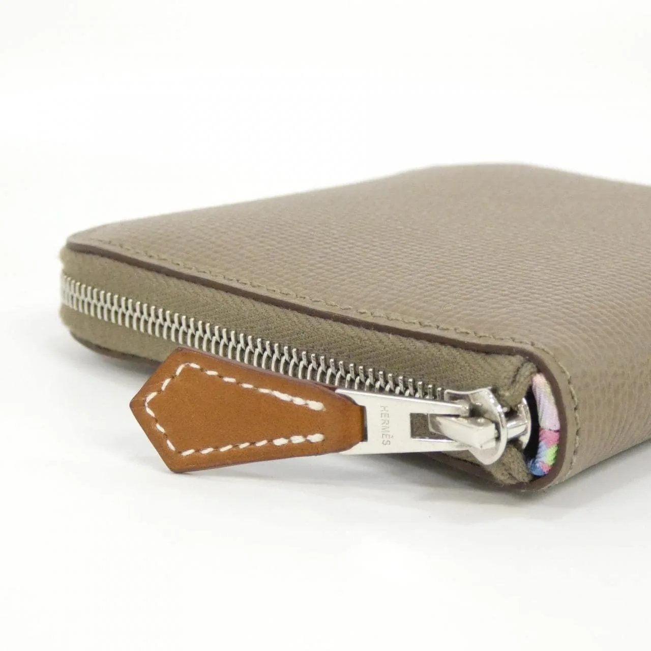 HERMES 084266CK Wallet Epsom Etoupe Epsom Leather Rank A - Thumbnail 3