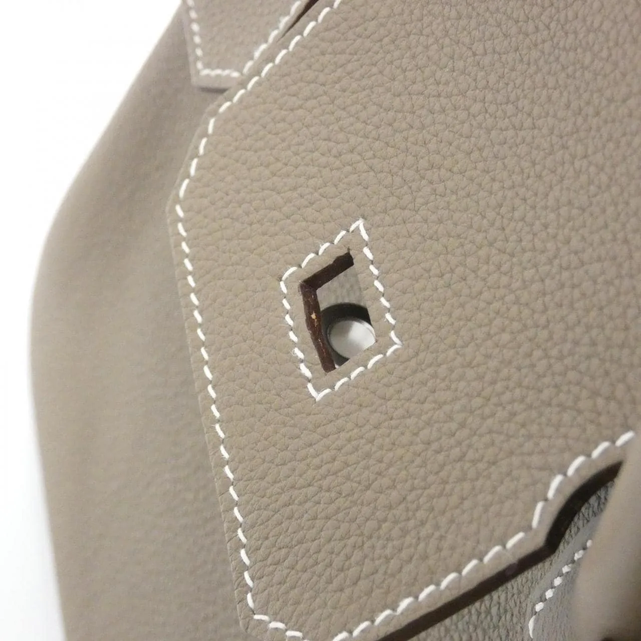 HERMES Birkin 030520CK Handbag Togo Etoupe Togo Leather Rank A - Thumbnail 4