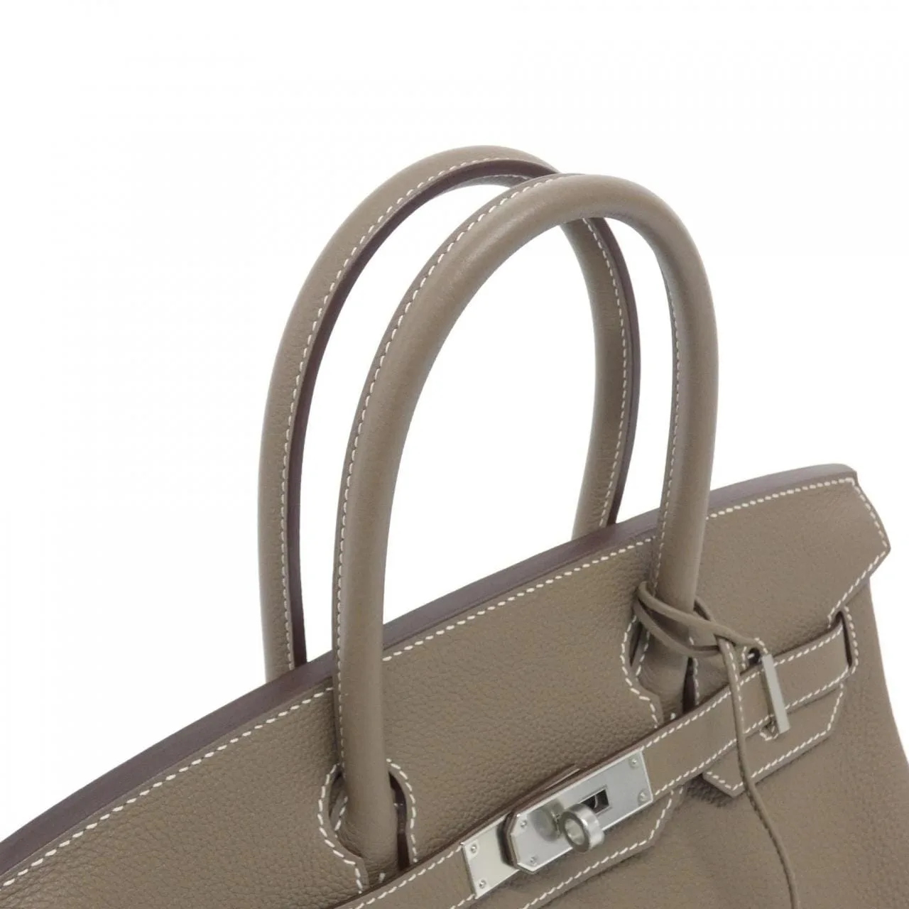 HERMES Birkin 030520CK Handbag Togo Etoupe Togo Leather Rank A - Thumbnail 6