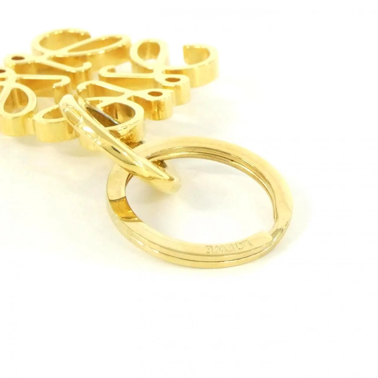LOEWE 111 25 203 Key Case Gold Rank A - Thumbnail 4
