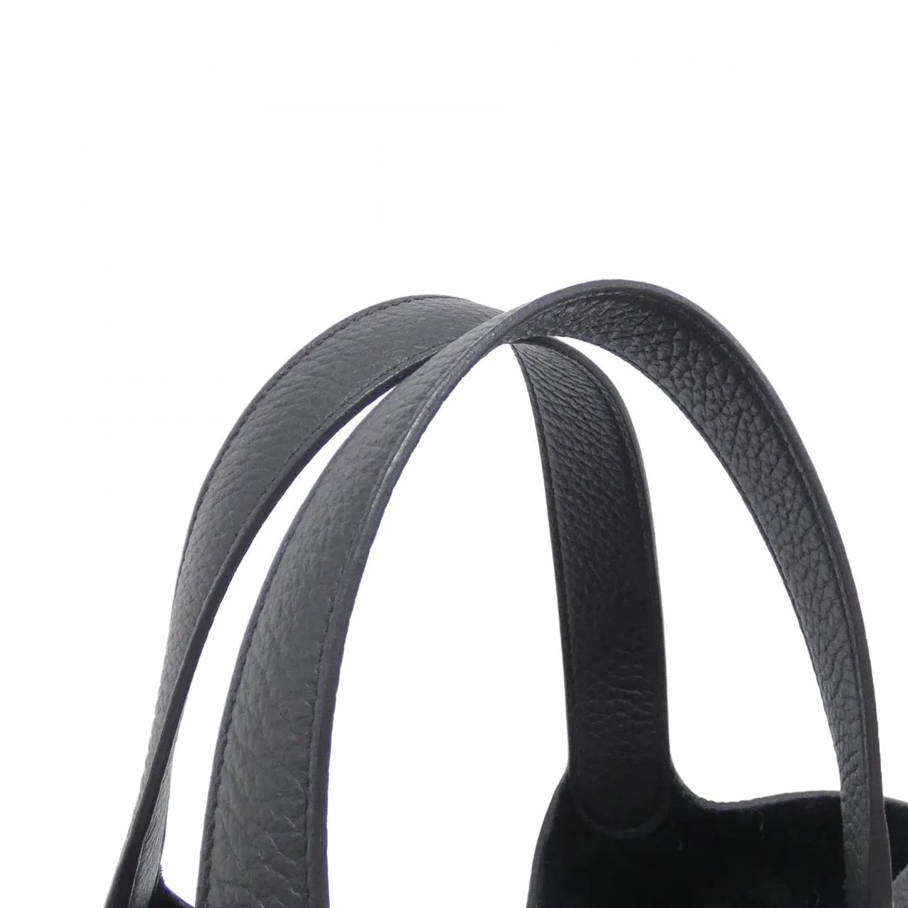 HERMES Picotin 060991CC Handbag Clemence Black Clemence Leather Rank A - Thumbnail 5
