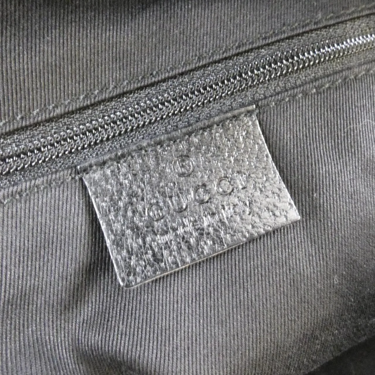 GUCCI 113009 Handbag Canvas Black Canvas - Thumbnail 7