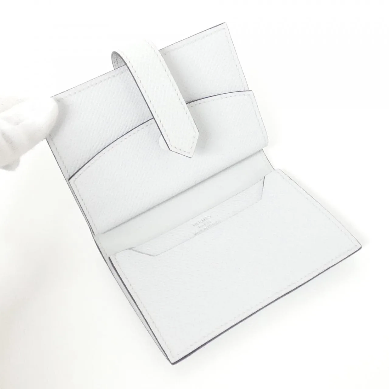HERMES 039796CK 銀包 Epsom 4