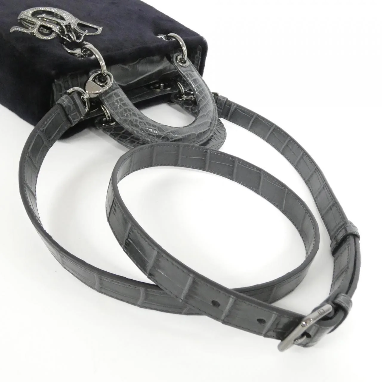 DIOR Lady Dior M0531BMIB Handbag Black Rank A - Thumbnail 6