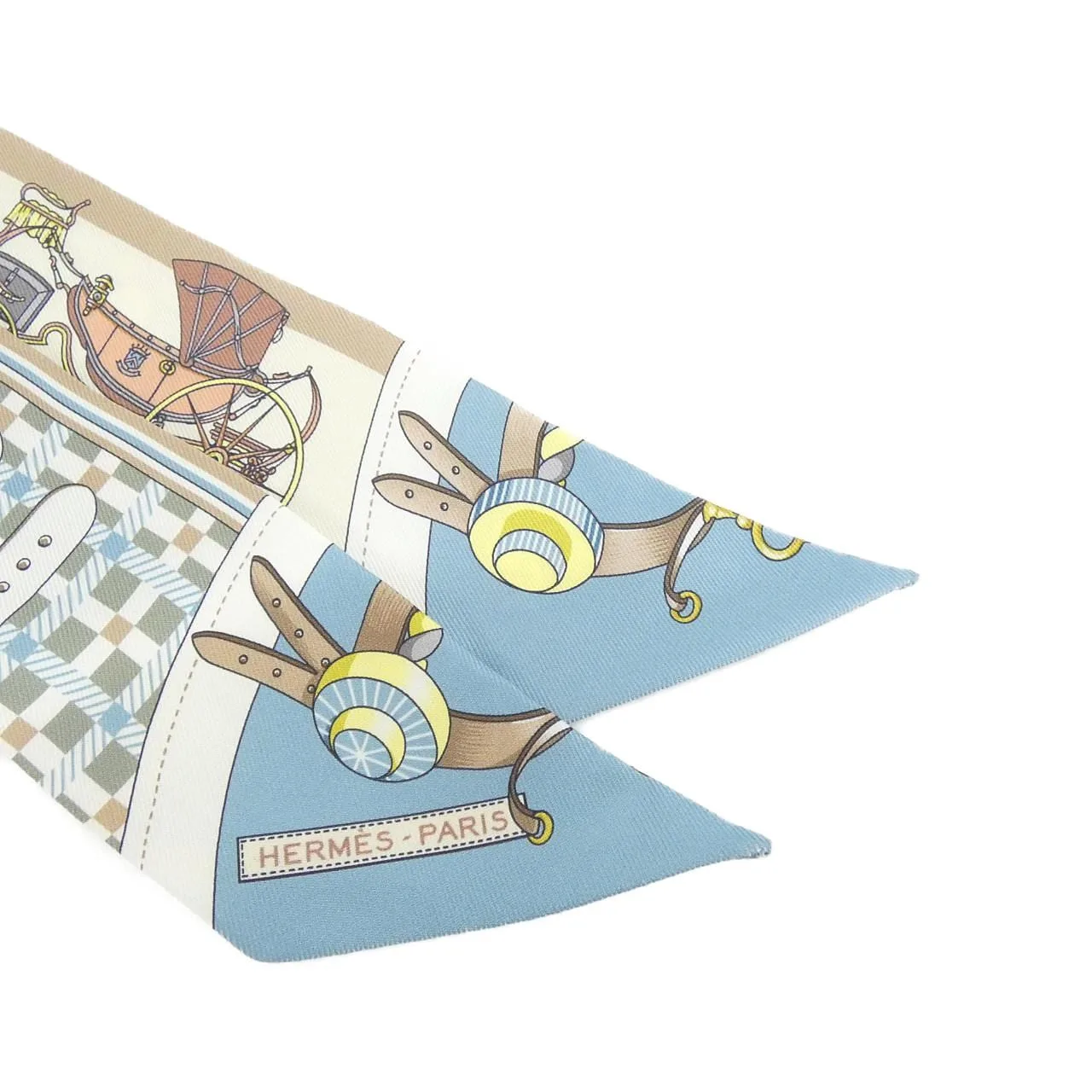 HERMES 064108S Scarf Beige Rank A - Thumbnail 2