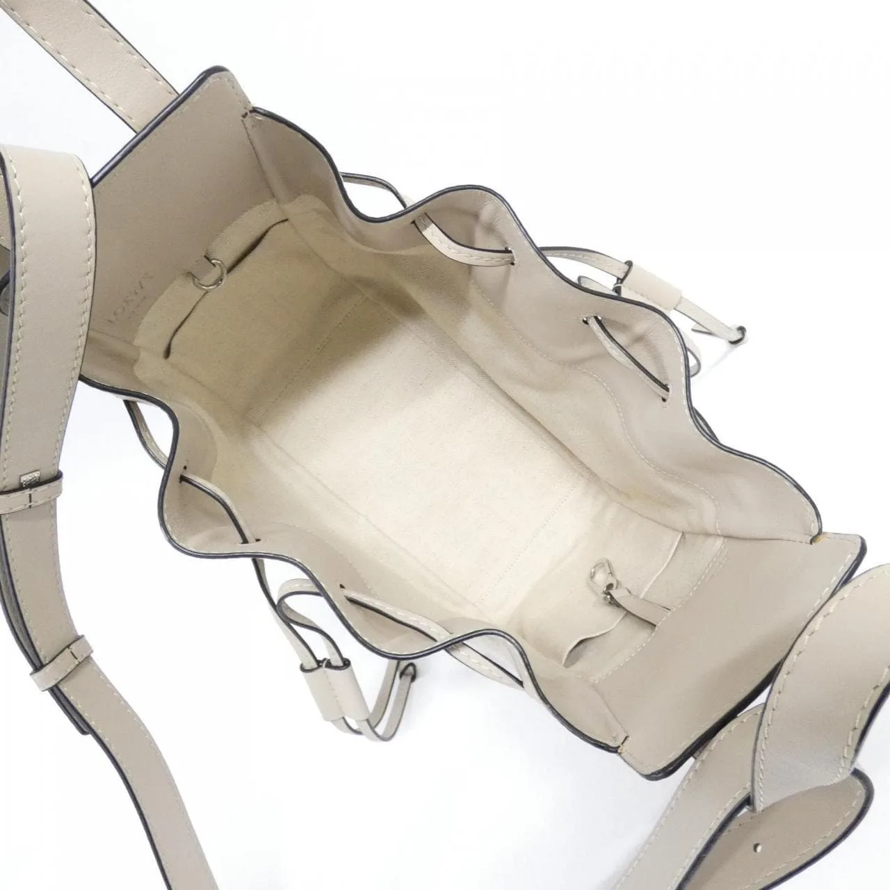 LOEWE Hammock 314 39 Z95 Shoulder Canvas Black Canvas - Thumbnail 9