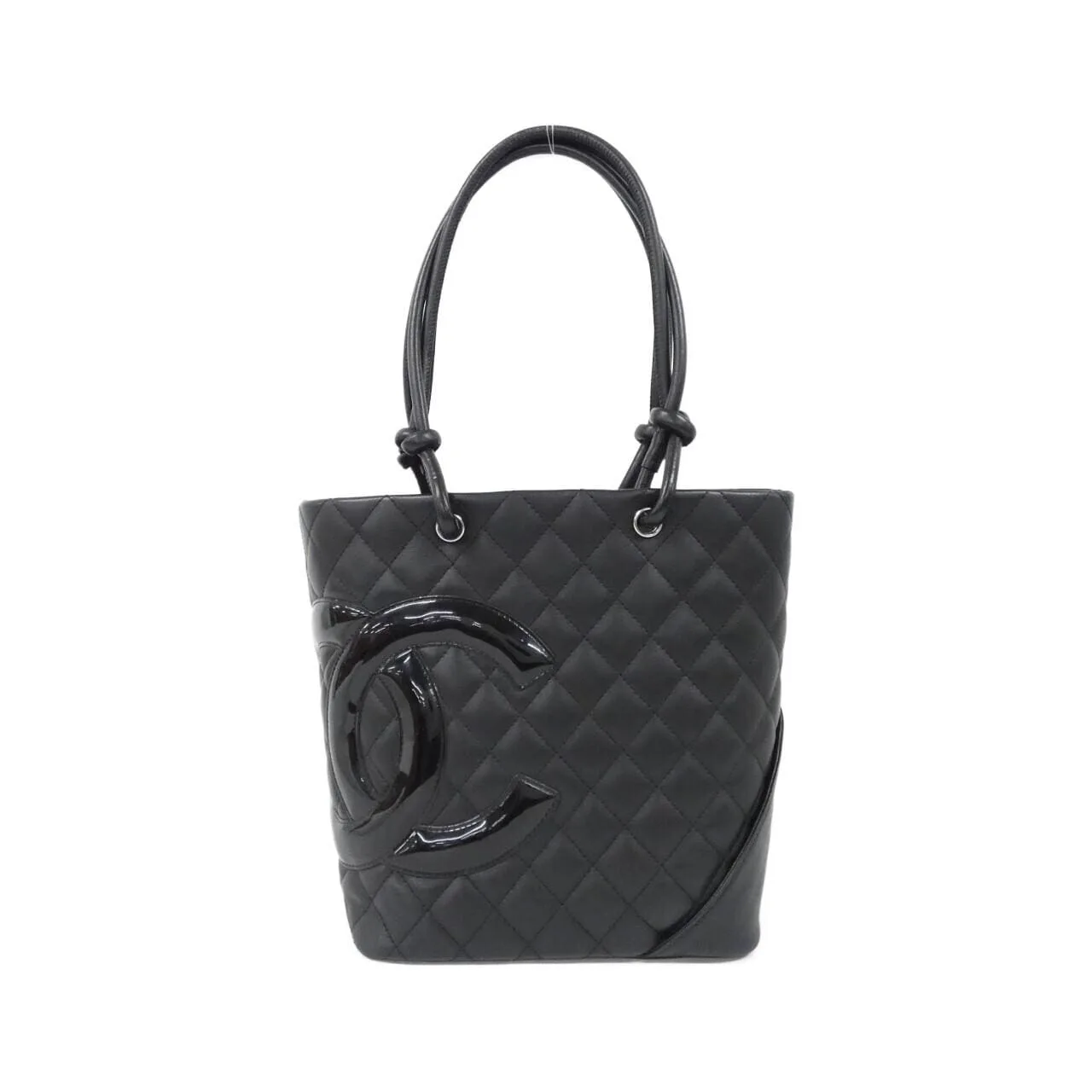 CHANEL Cambon 25167 Handbag Patent Leather
