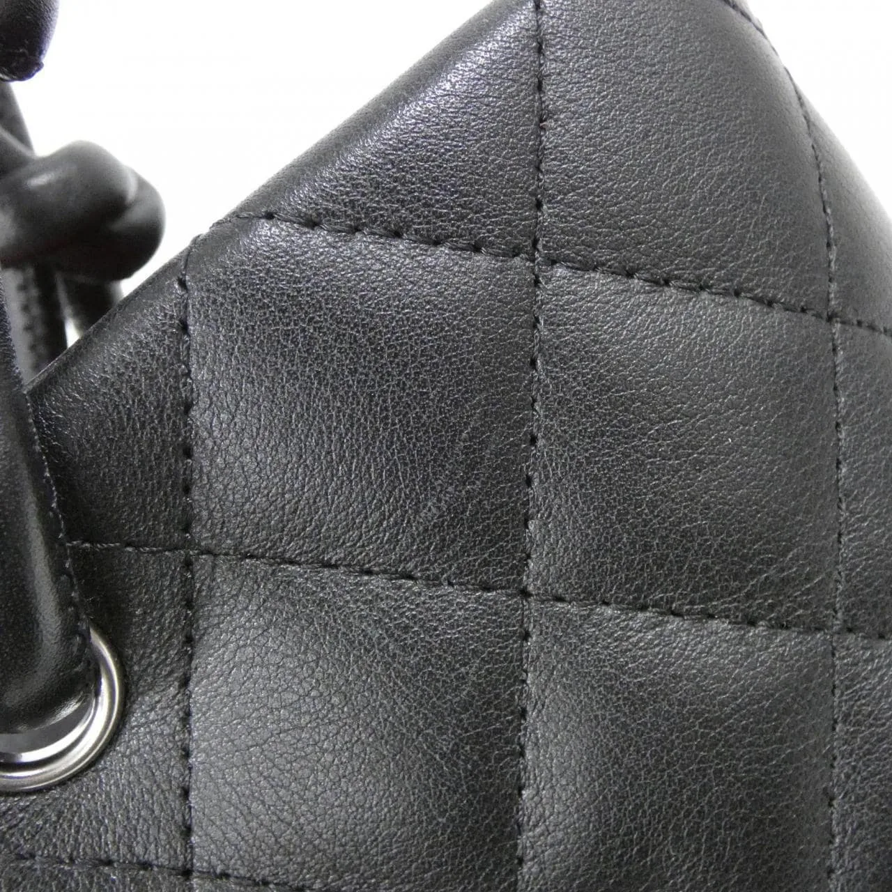 CHANEL Cambon 25167 Handbag Patent Leather 5