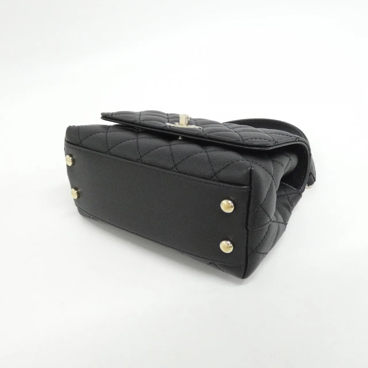 CHANEL Coco Handle AS2215 手提包 荔枝紋牛皮 3