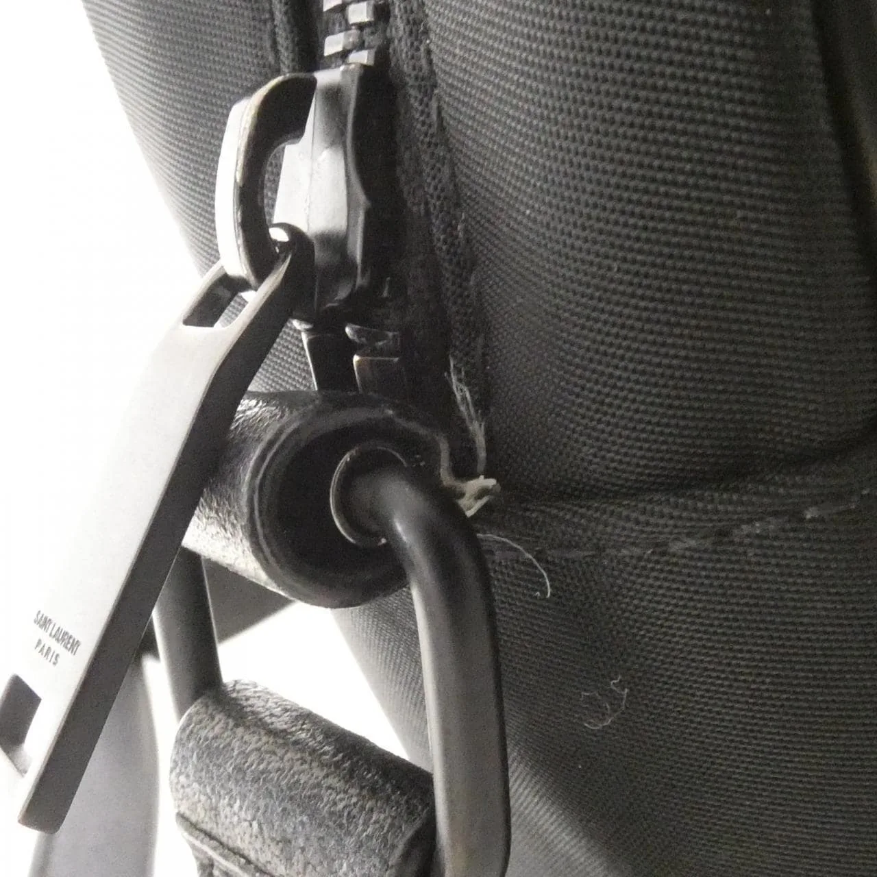 SAINT LAURENT 644276 FAACA Shoulder Nylon 黑色 尼龍 中古品B - 縮圖 7