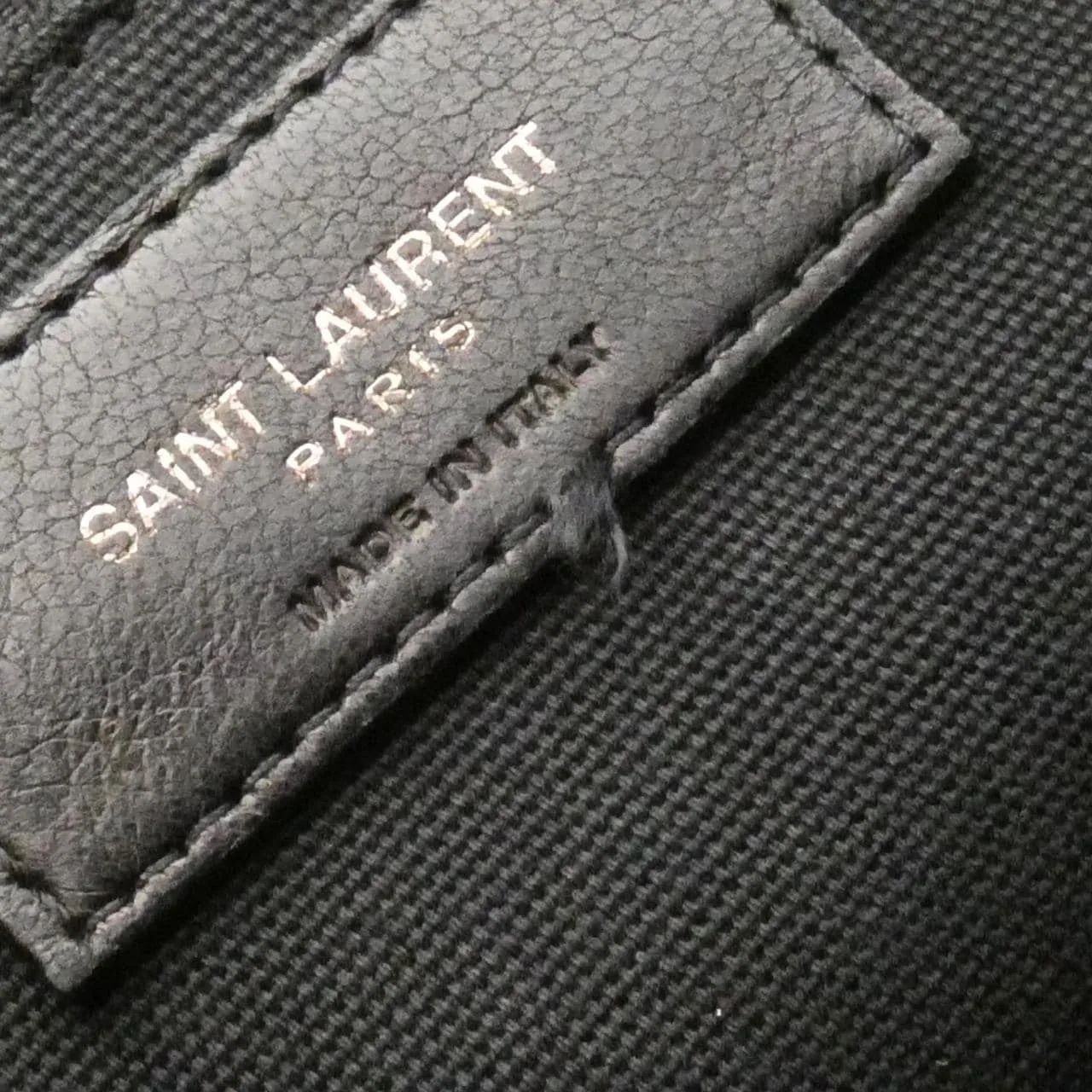 SAINT LAURENT 644276 FAACA Shoulder Nylon 黑色 尼龍 中古品B - 縮圖 9