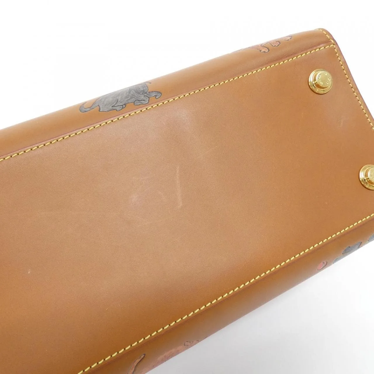 LOUIS VUITTON Steamer M52969 Handbag Lambskin Camel Lambskin Rank A - Thumbnail 3