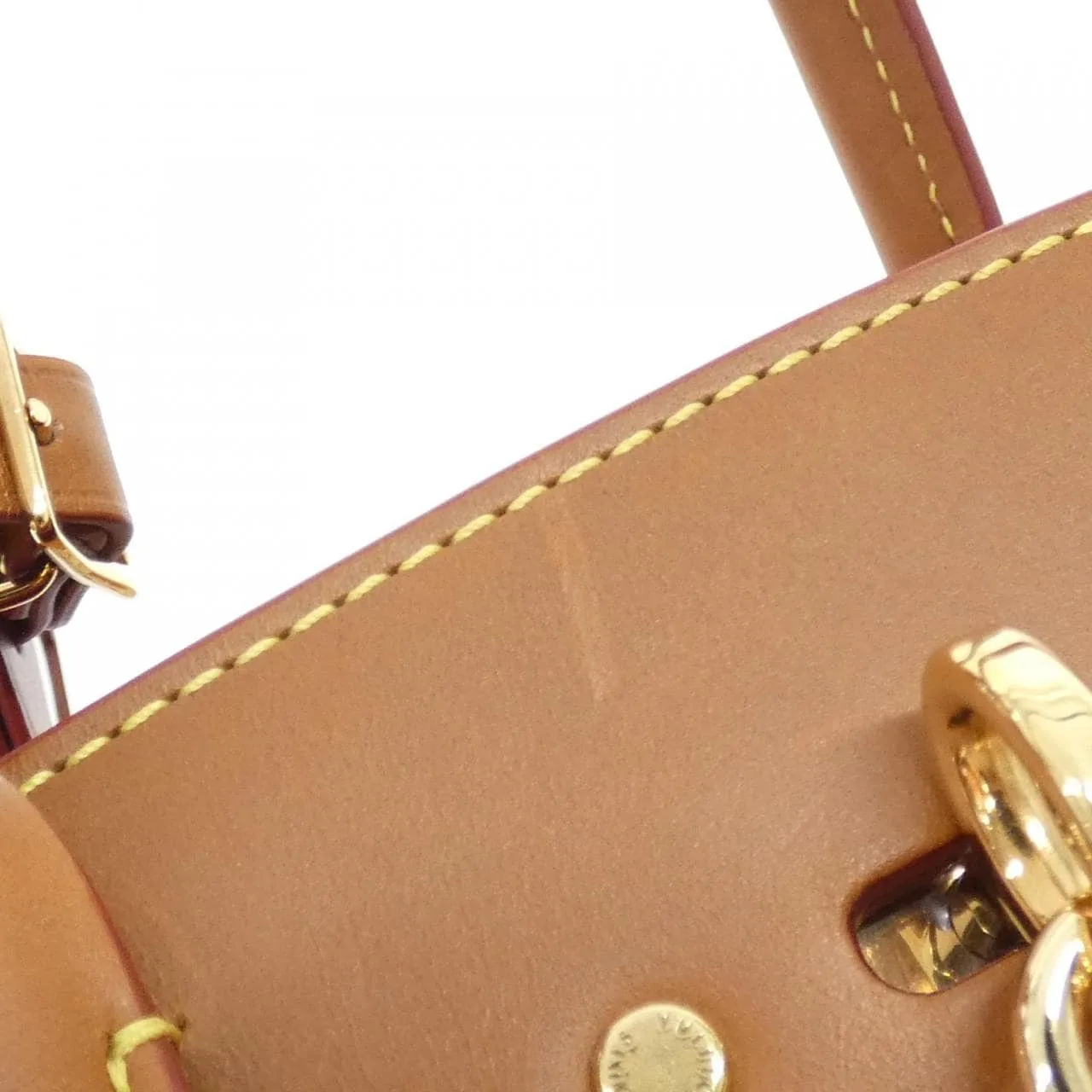 LOUIS VUITTON Steamer M52969 Handbag Lambskin Camel Lambskin Rank A - Thumbnail 5