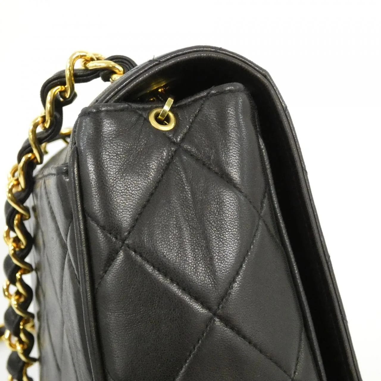 CHANEL Shoulder Lambskin 黑色 羊皮 中古品A - 縮圖 7