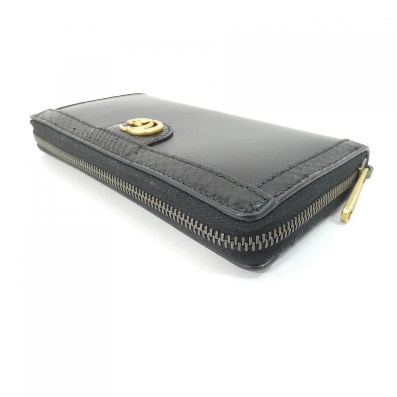 GUCCI 706844 10OTT Wallet Python Black Python Rank A - Thumbnail 3