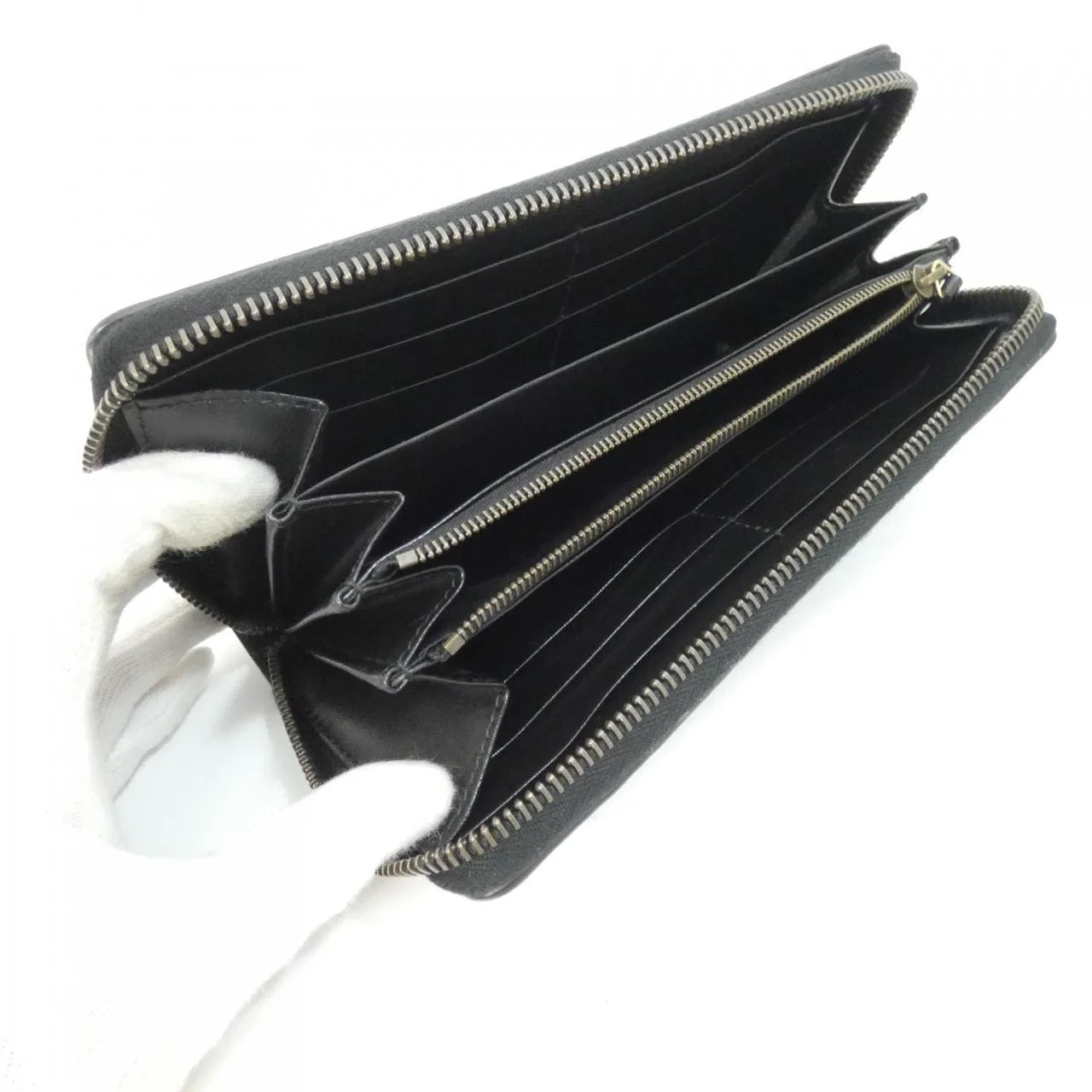 GUCCI 706844 10OTT Wallet Python Black Python Rank A - Thumbnail 9