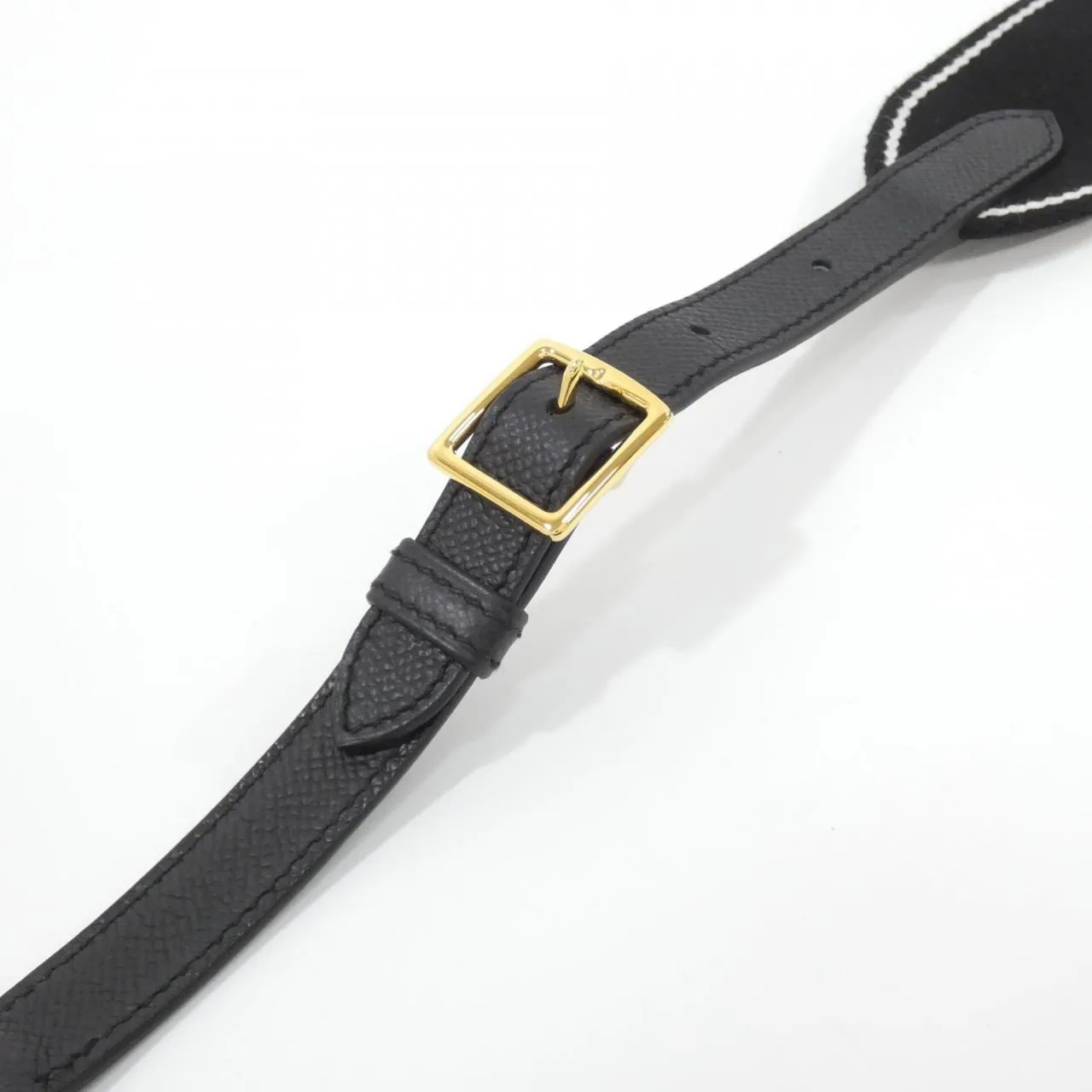 HERMES 087011CC Wallet Canvas 黑色 帆布 中古品A - 縮圖 3