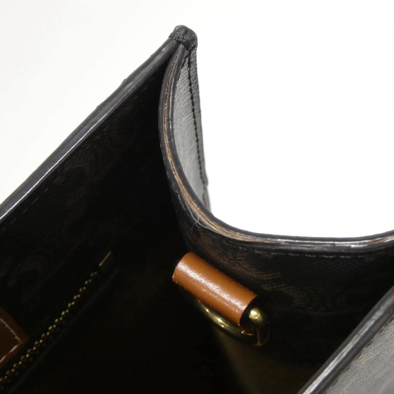 CELINE Cabas 191542BZK Handbag Canvas Black Canvas Rank A - Thumbnail 5