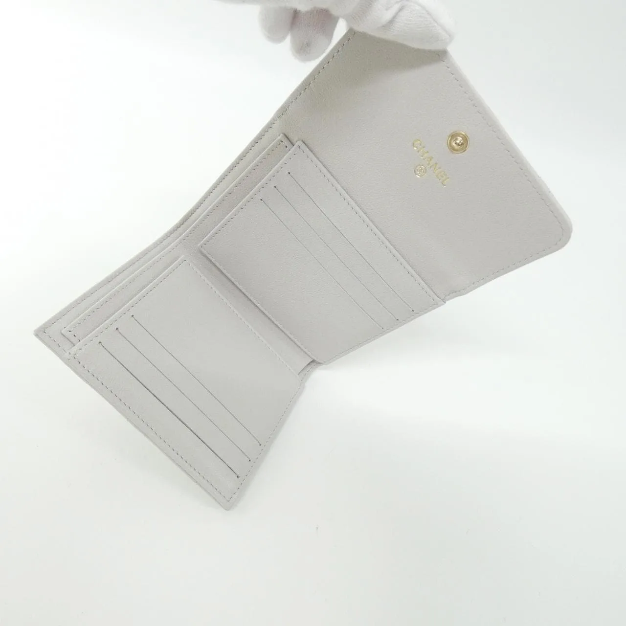 CHANEL 銀包 羊皮 5