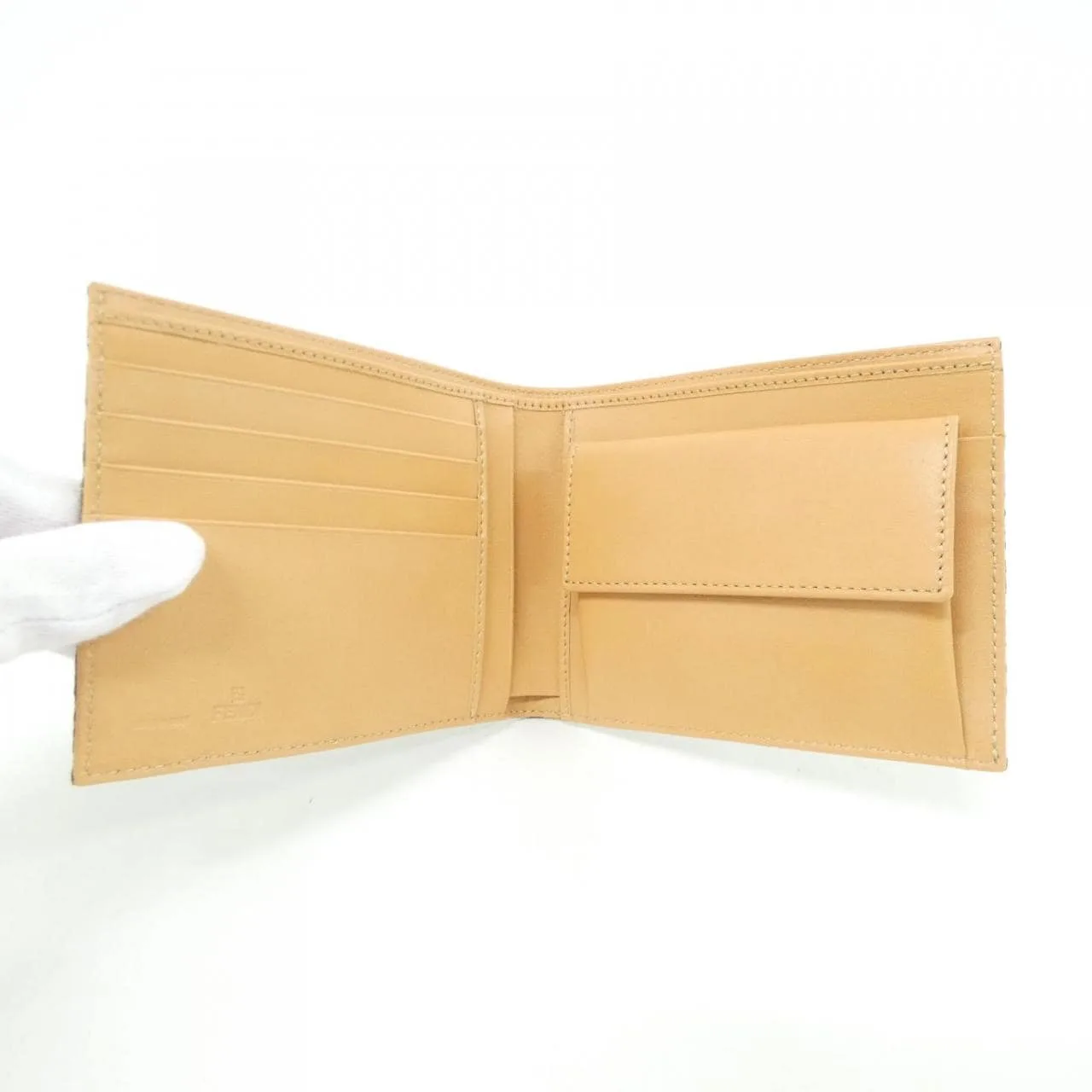 FENDI 7M0001 Wallet Canvas Brown Canvas Rank A - Thumbnail 2