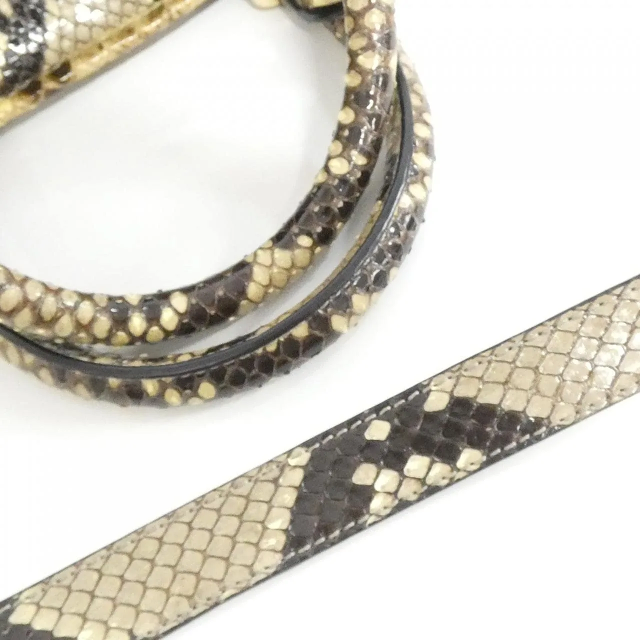 LOEWE Amazona Handbag Python Black Python Rank A - Thumbnail 6