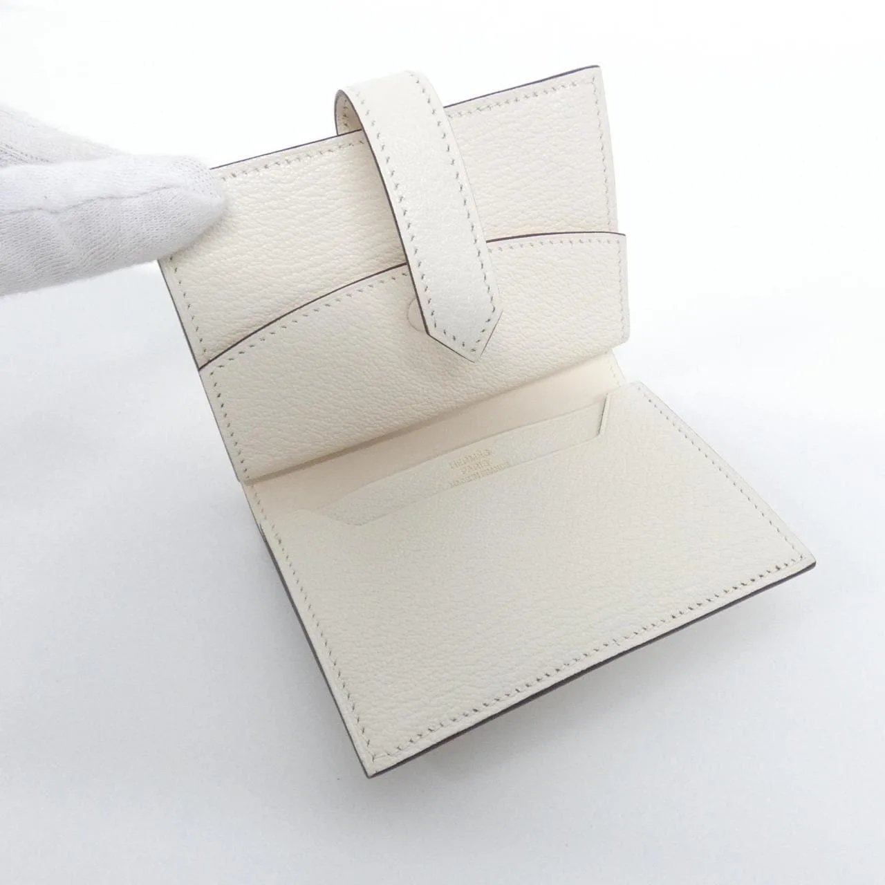 HERMES 039795CC Wallet Black Rank A - Thumbnail 7