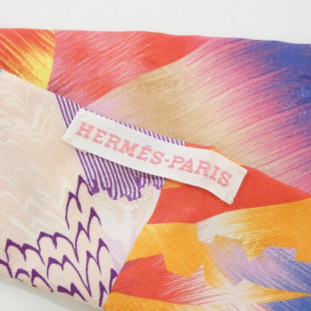 HERMES 063889S Scarf 黑色 中古品A - 縮圖 3