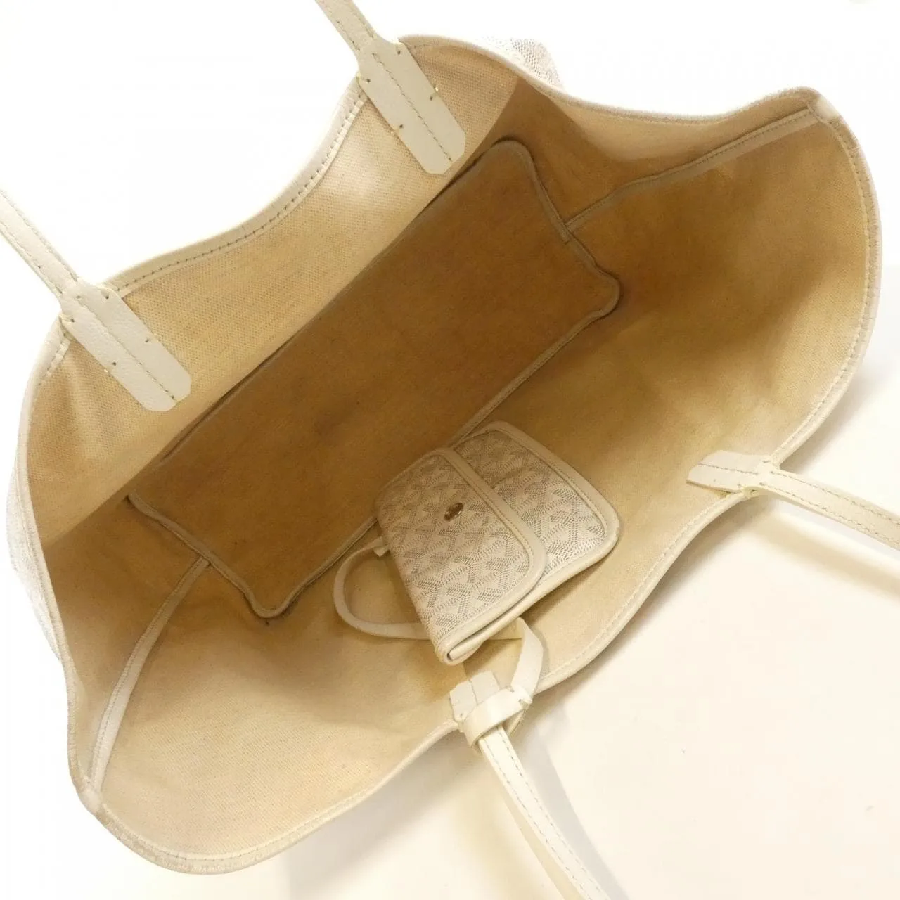 GOYARD Saint Louis AMA LOUIS PM Tote Canvas White Canvas - Thumbnail 8