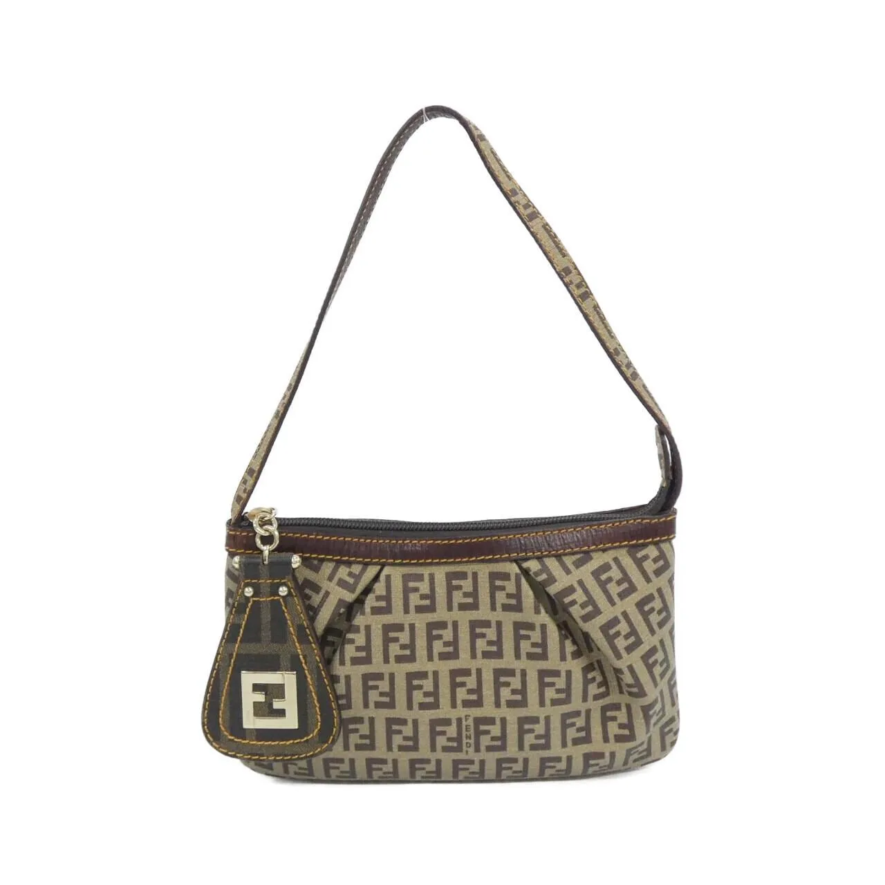 FENDI Baguette 8BR566 WD3 Handbag Canvas
