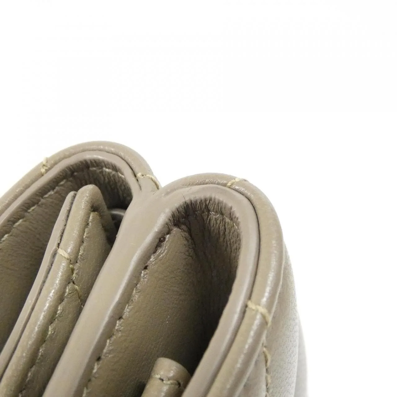 SAINT LAURENT 668274 AAA44 Wallet Lambskin 黑色 羊皮 中古品A - 縮圖 3