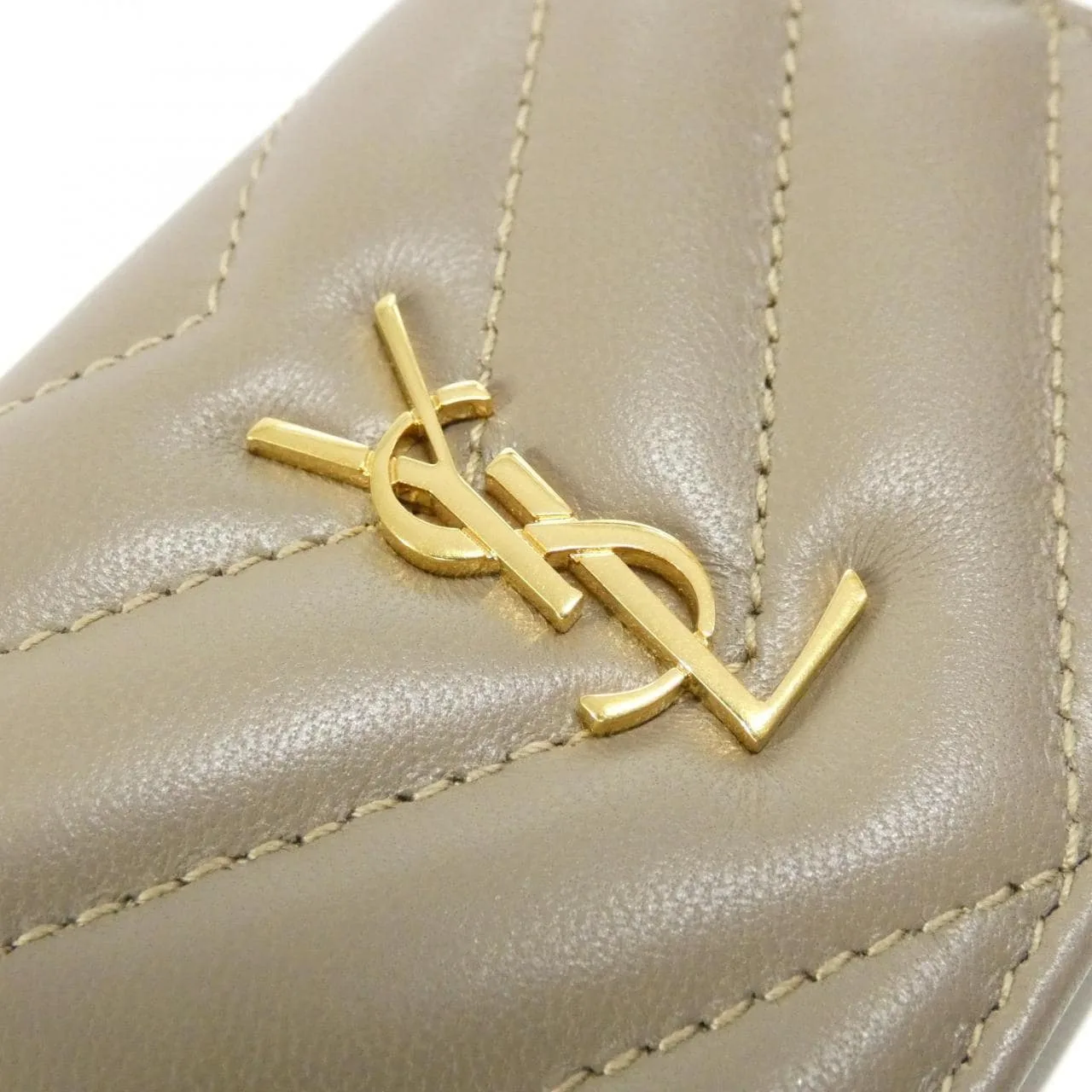 SAINT LAURENT 668274 AAA44 Wallet Lambskin 黑色 羊皮 中古品A - 縮圖 4