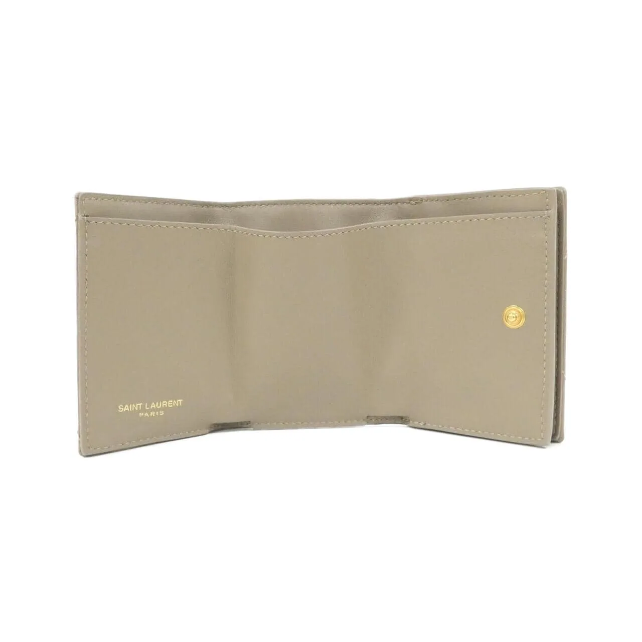 SAINT LAURENT 668274 AAA44 Wallet Lambskin 黑色 羊皮 中古品A - 縮圖 5