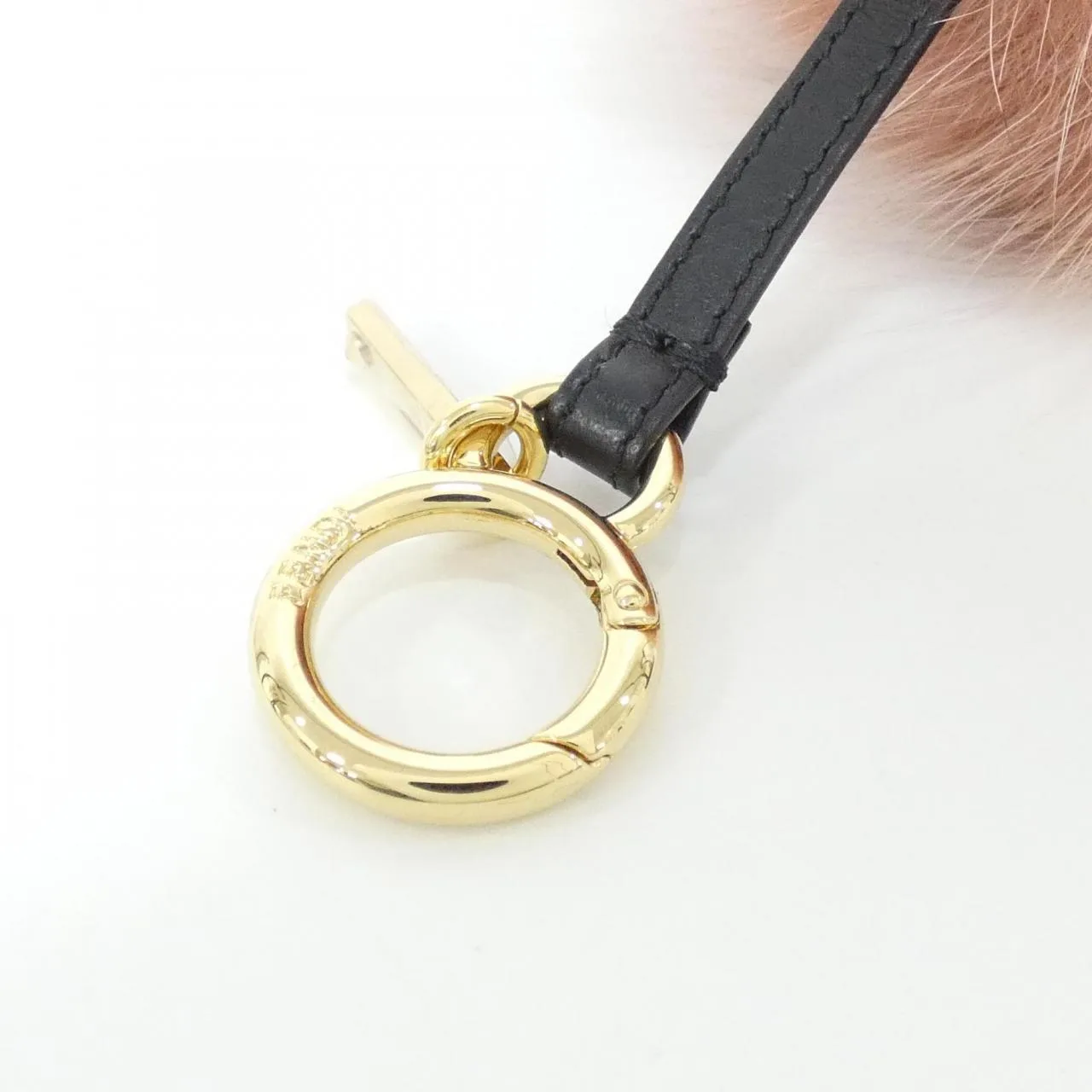FENDI 7AR683 A3VC Key Case Lambskin Black Lambskin Rank A - Thumbnail 3