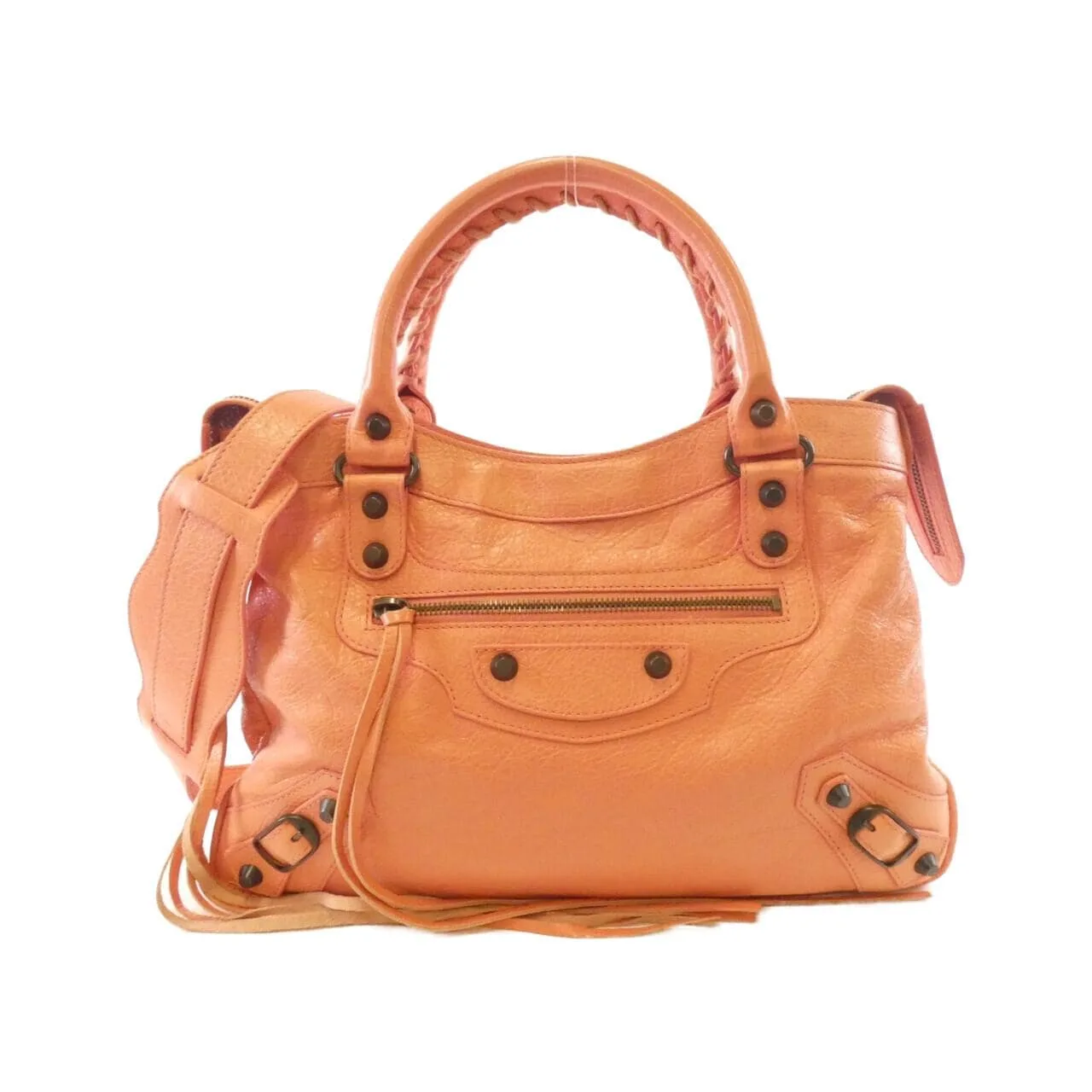 BALENCIAGA 240579 D94JT Handbag Lambskin Black