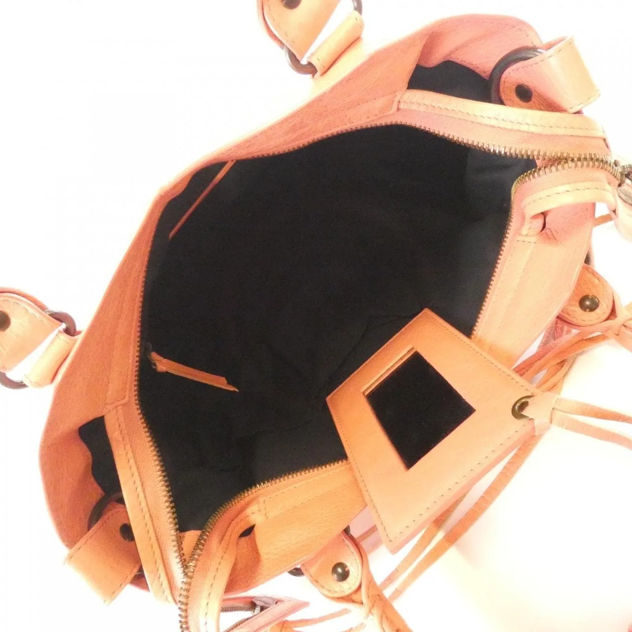 BALENCIAGA 240579 D94JT Handbag Lambskin Black Lambskin Rank A - Thumbnail 9