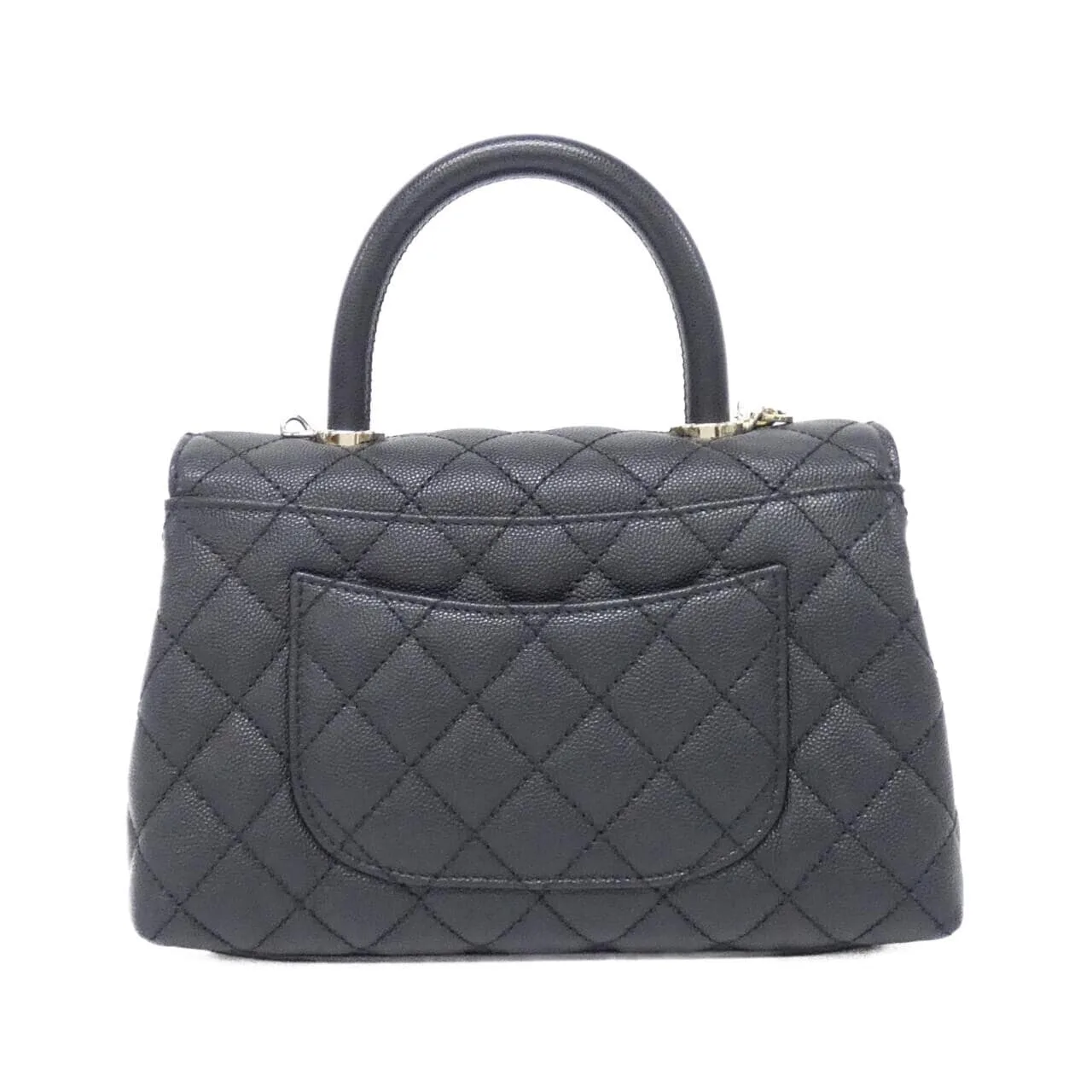 CHANEL Matelasse 92990 Handbag Grained Calfskin Black Grained Calfskin - Thumbnail 2