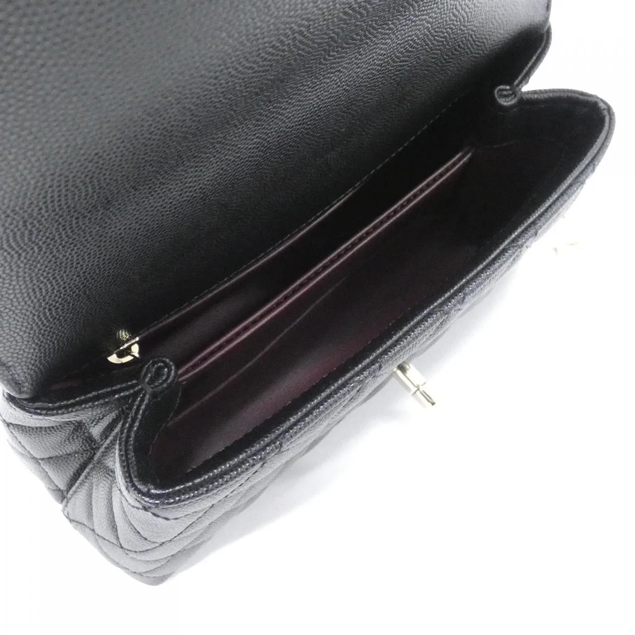 CHANEL Matelasse 92990 Handbag Grained Calfskin Black Grained Calfskin - Thumbnail 7